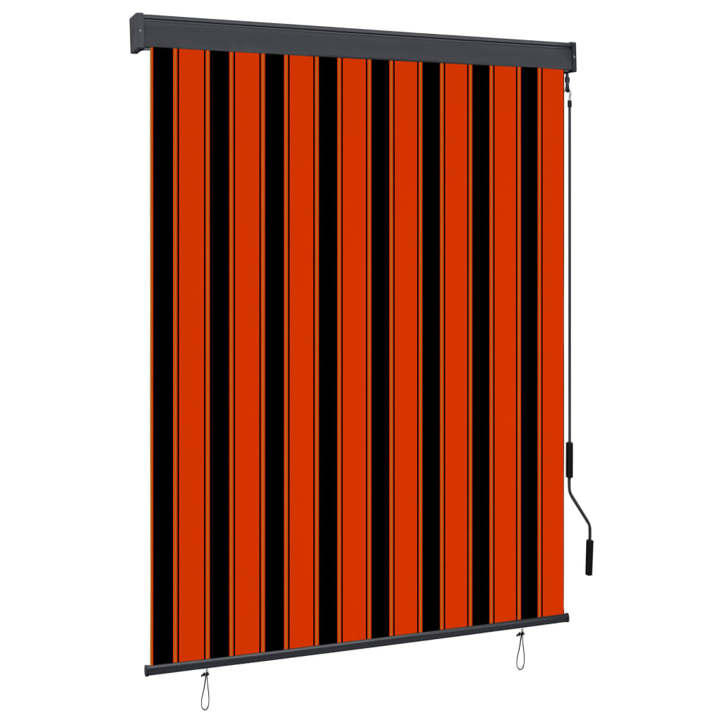 vidaXL Jaluzea tip rulou de exterior, portocaliu și maro, 140 x 250 cm vidaXL Jaluzea tip rulou de exterior, portocaliu și maro, 140 x 250 cm