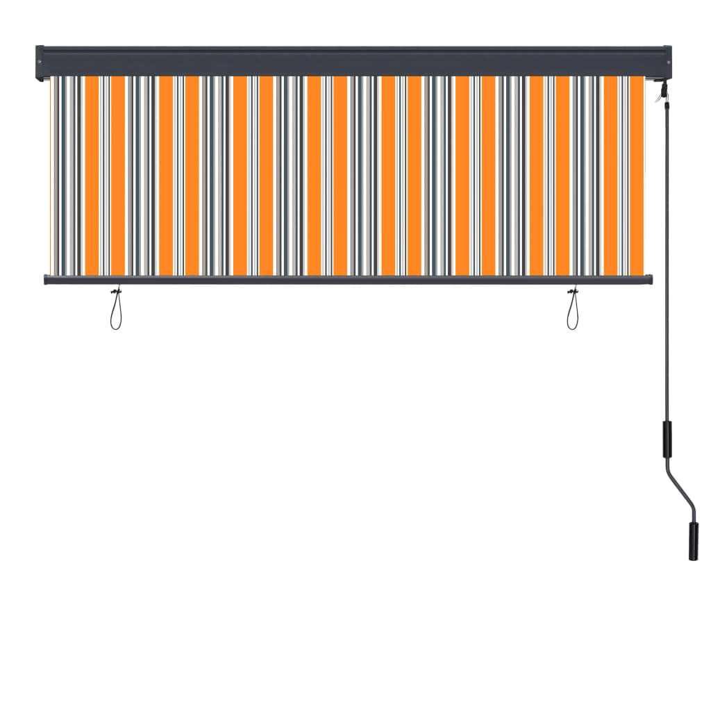 vidaXL Jaluzea tip rulou de exterior, galben și albastru, 160 x 250 cm vidaXL Jaluzea tip rulou de exterior, galben și albastru, 160 x 250 cm