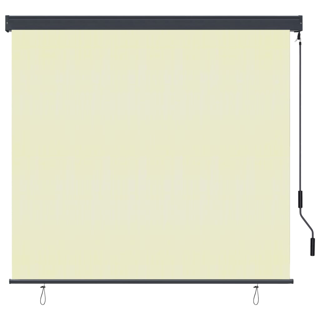 vidaXL Jaluzea tip rulou de exterior, crem, 160 x 250 cm vidaXL Jaluzea tip rulou de exterior, crem, 160 x 250 cm