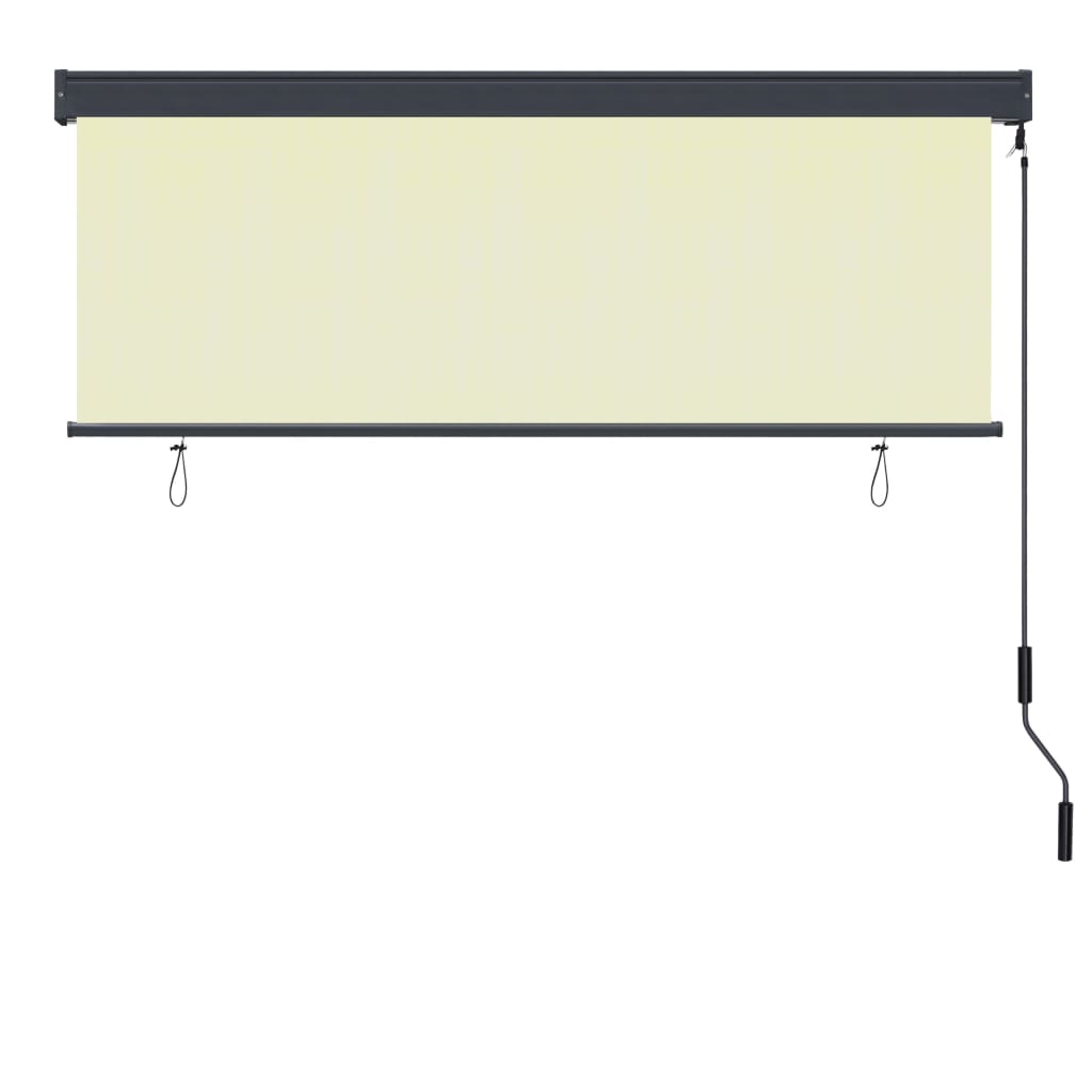 vidaXL Jaluzea tip rulou de exterior, crem, 160 x 250 cm vidaXL Jaluzea tip rulou de exterior, crem, 160 x 250 cm