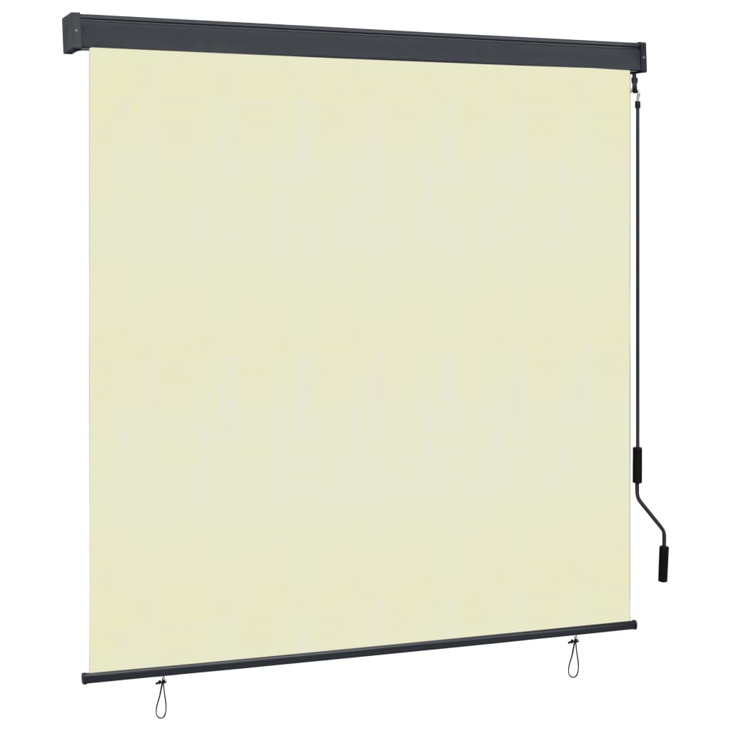 vidaXL Jaluzea tip rulou de exterior, crem, 160 x 250 cm vidaXL Jaluzea tip rulou de exterior, crem, 160 x 250 cm