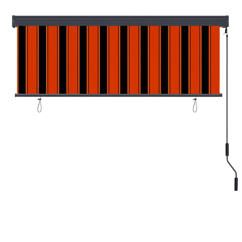 vidaXL Jaluzea tip rulou de exterior, portocaliu și maro, 160 x 250 cm vidaXL Jaluzea tip rulou de exterior, portocaliu și maro, 160 x 250 cm