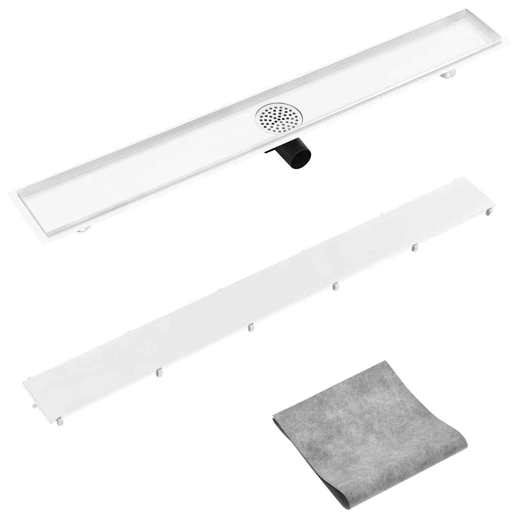 vidaXL Rigolă de duș cu capac 2-în-1, 103 x 14 cm, oțel inoxidabil vidaXL Rigolă de duș cu capac 2-în-1, 103 x 14 cm, oțel inoxidabil