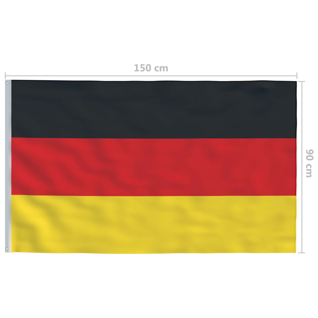 vidaXL Steagul Germaniei, 90 x 150 cm vidaXL Steagul Germaniei, 90 x 150 cm