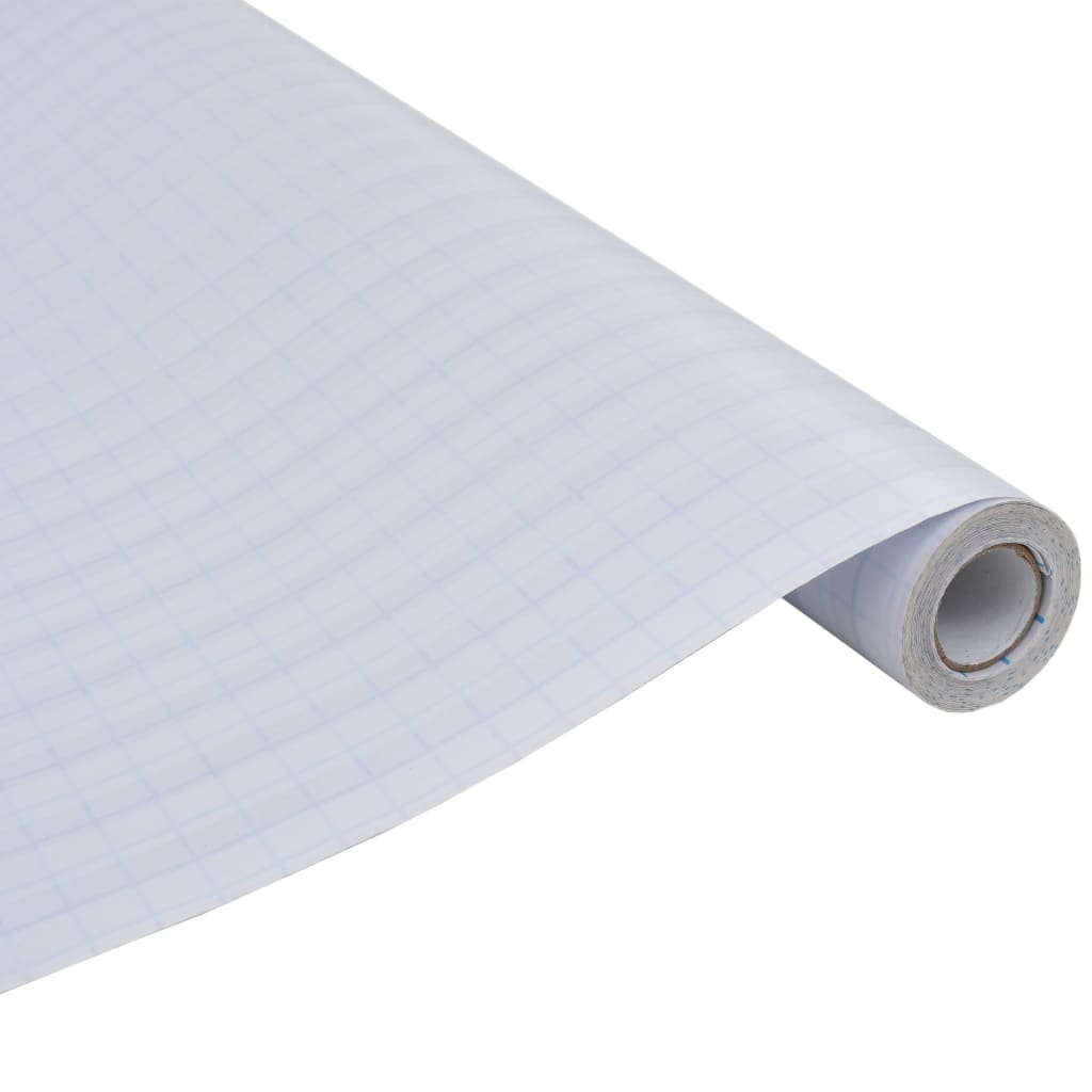 vidaXL Folie fereastră, design sablat cu dungi, 0,9 x 50 m, PVC