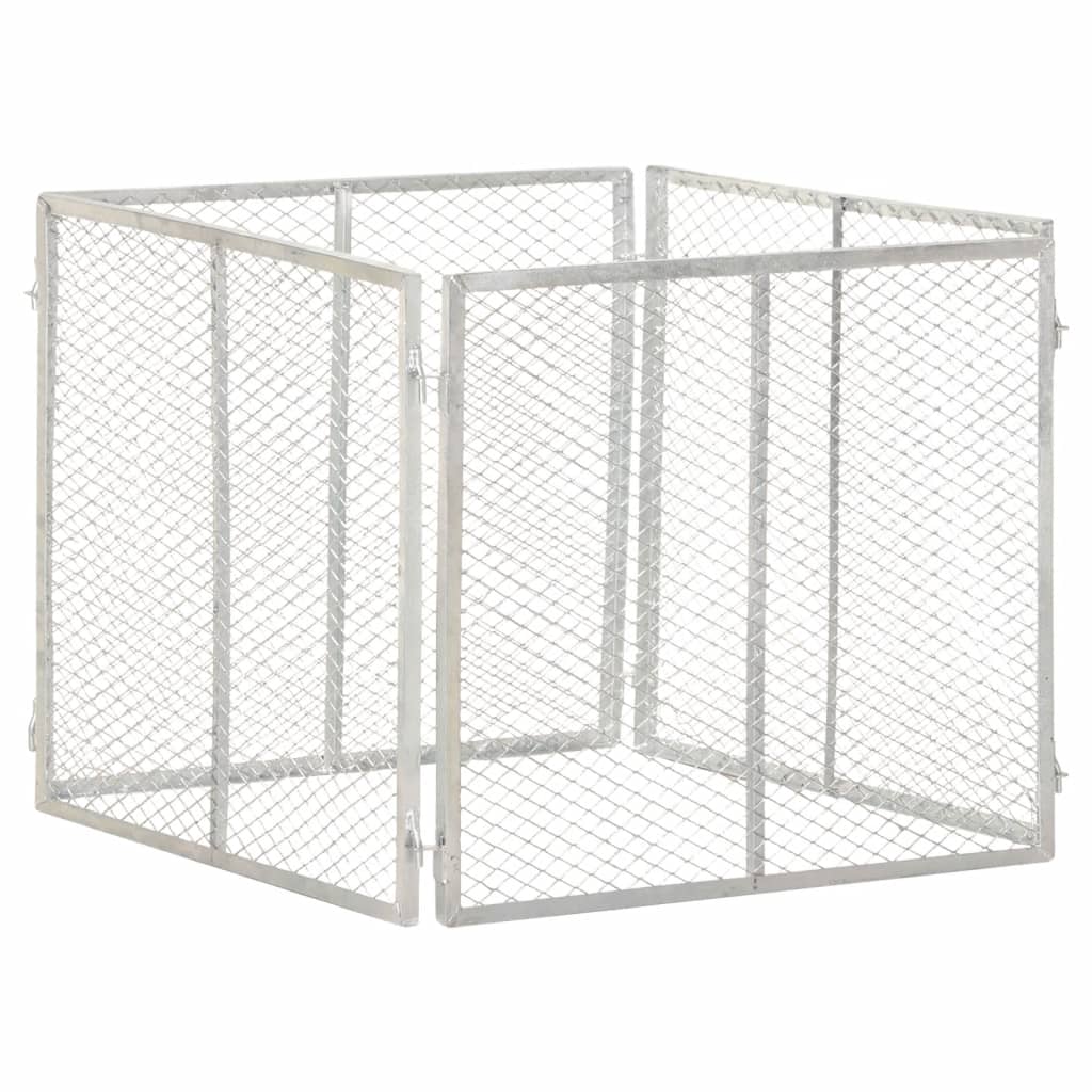 vidaXL Compostor de grădină, 85x85x70 cm, fier galvanizat vidaXL Compostor de grădină, 85x85x70 cm, fier galvanizat