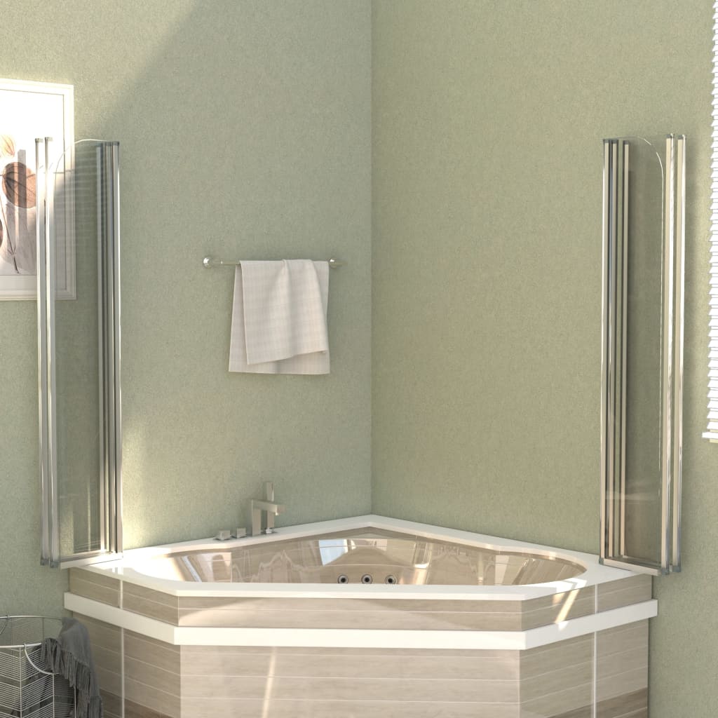 vidaXL Cabină de baie, 120 x 140 cm, sticlă securizată, transparent vidaXL Cabină de baie, 120 x 140 cm, sticlă securizată, transparent