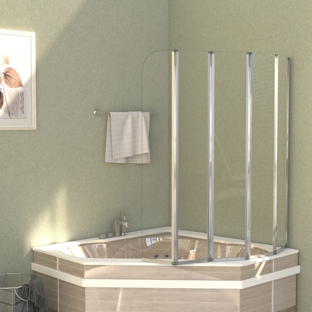 vidaXL Cabină de baie, 120 x 140 cm, sticlă securizată, transparent vidaXL Cabină de baie, 120 x 140 cm, sticlă securizată, transparent