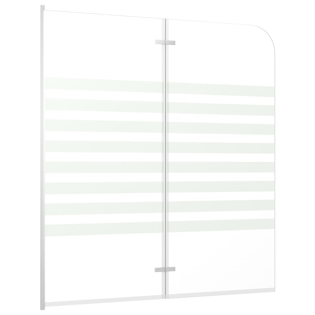 vidaXL Cabină de baie, 120 x 140 cm, sticlă securizată, dungi vidaXL Cabină de baie, 120 x 140 cm, sticlă securizată, dungi