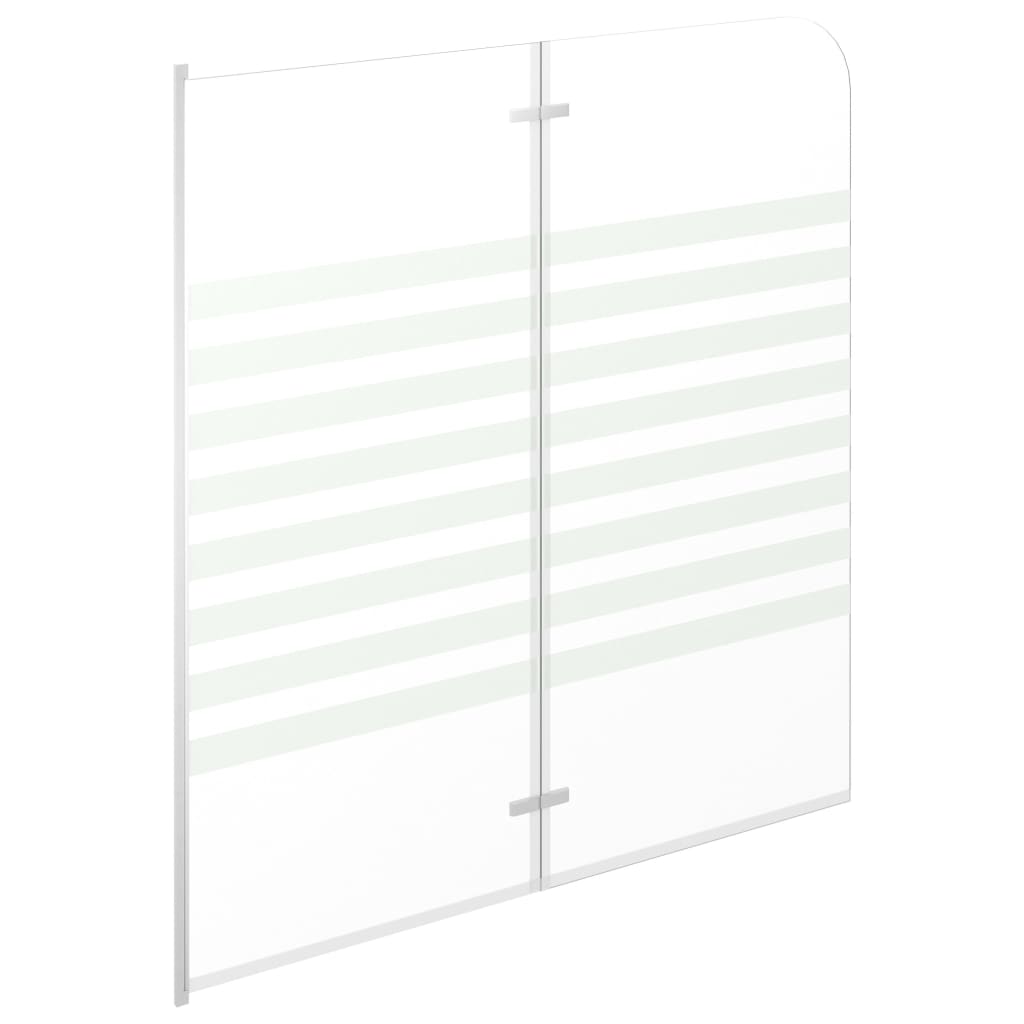 vidaXL Cabină de baie, 120 x 140 cm, sticlă securizată, dungi vidaXL Cabină de baie, 120 x 140 cm, sticlă securizată, dungi