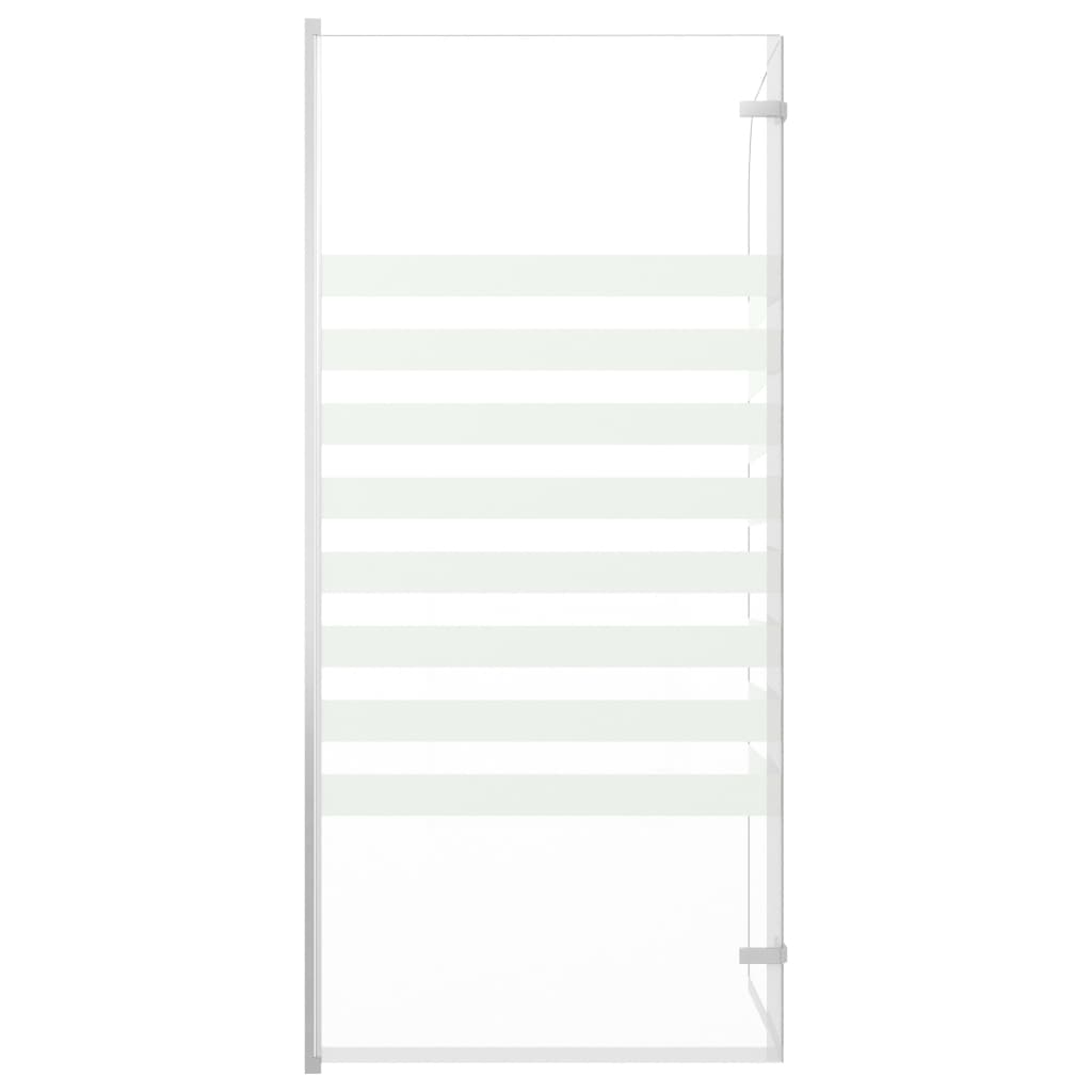 vidaXL Cabină de baie, 120 x 140 cm, sticlă securizată, dungi vidaXL Cabină de baie, 120 x 140 cm, sticlă securizată, dungi