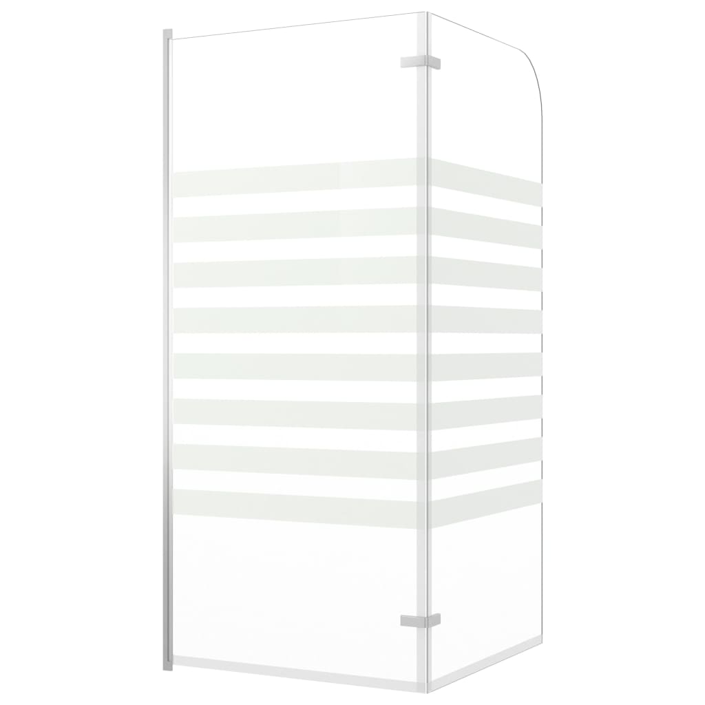 vidaXL Cabină de baie, 120 x 140 cm, sticlă securizată, dungi vidaXL Cabină de baie, 120 x 140 cm, sticlă securizată, dungi