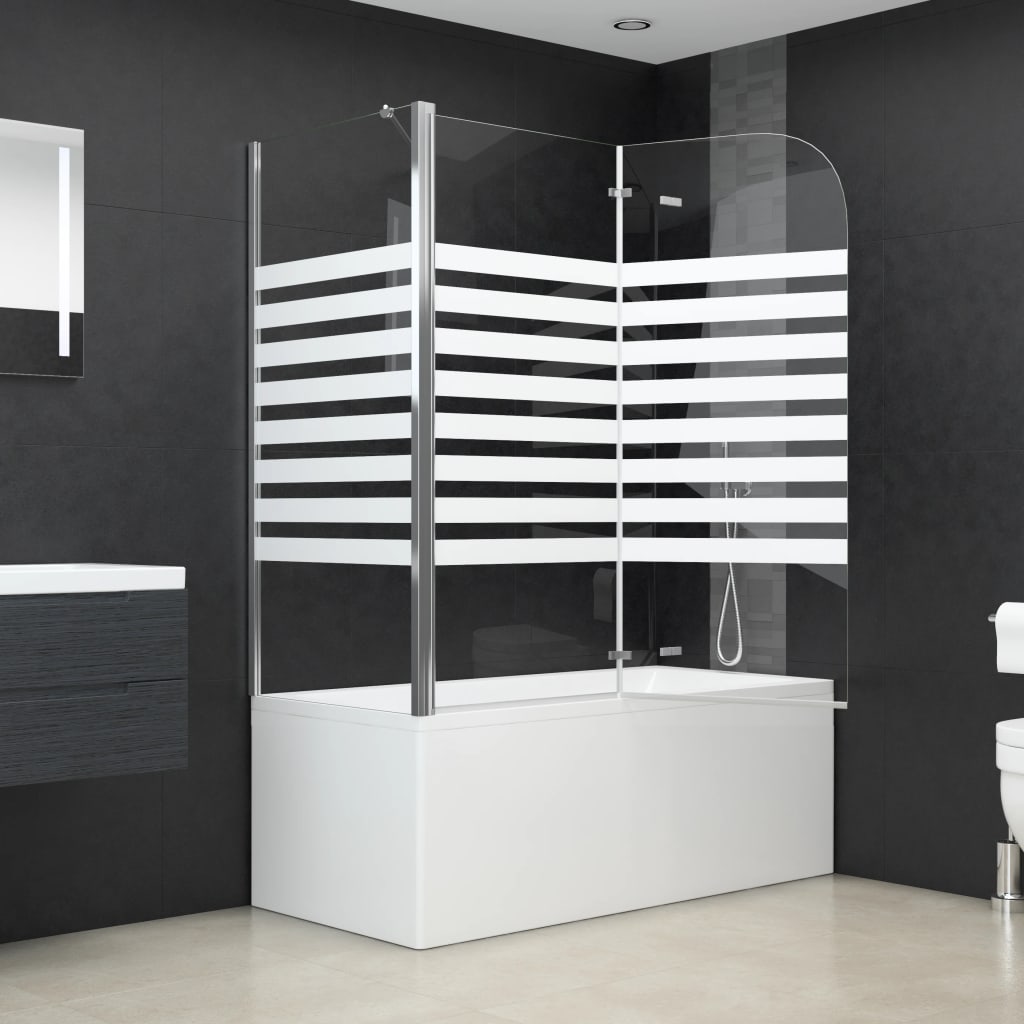 vidaXL Cabină de baie, 120x68x130 cm, benzi din sticlă securizată vidaXL Cabină de baie, 120x68x130 cm, benzi din sticlă securizată