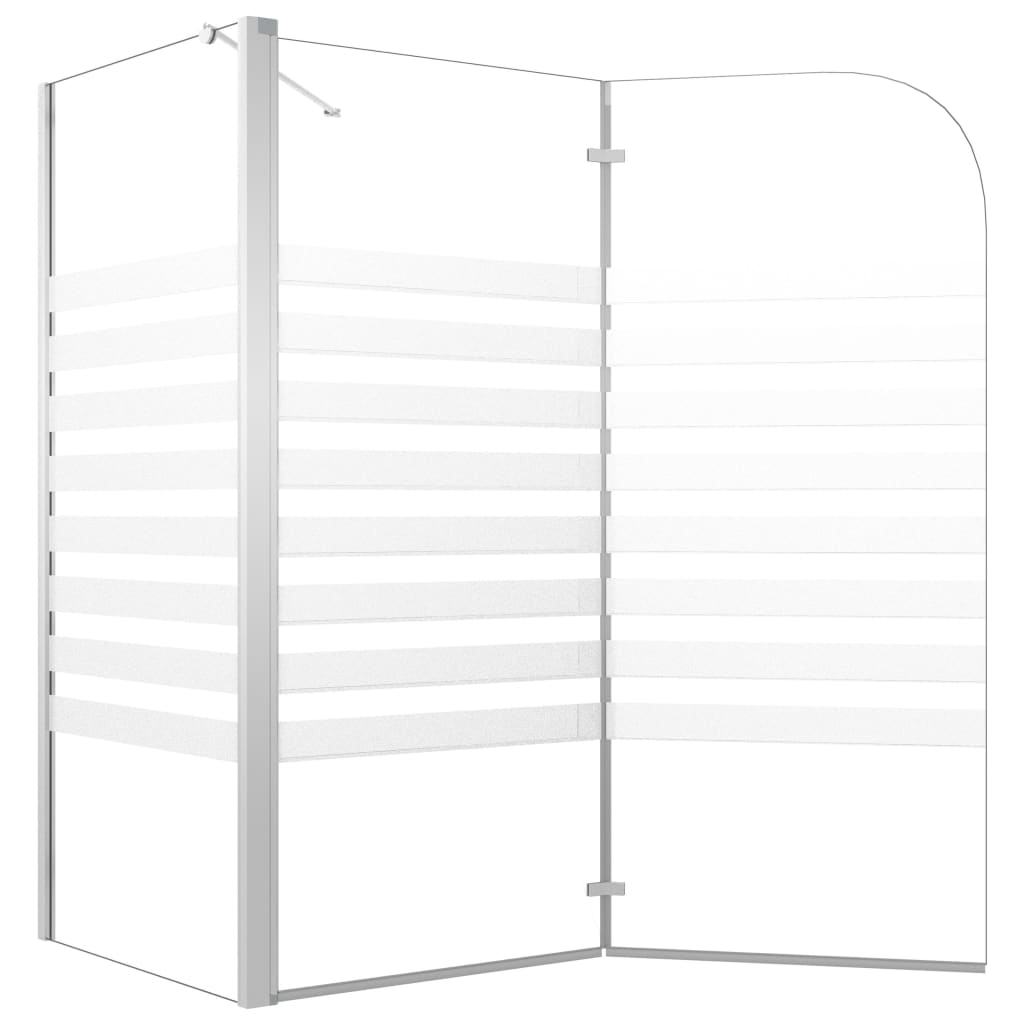vidaXL Cabină de baie, 120x68x130 cm, benzi din sticlă securizată vidaXL Cabină de baie, 120x68x130 cm, benzi din sticlă securizată