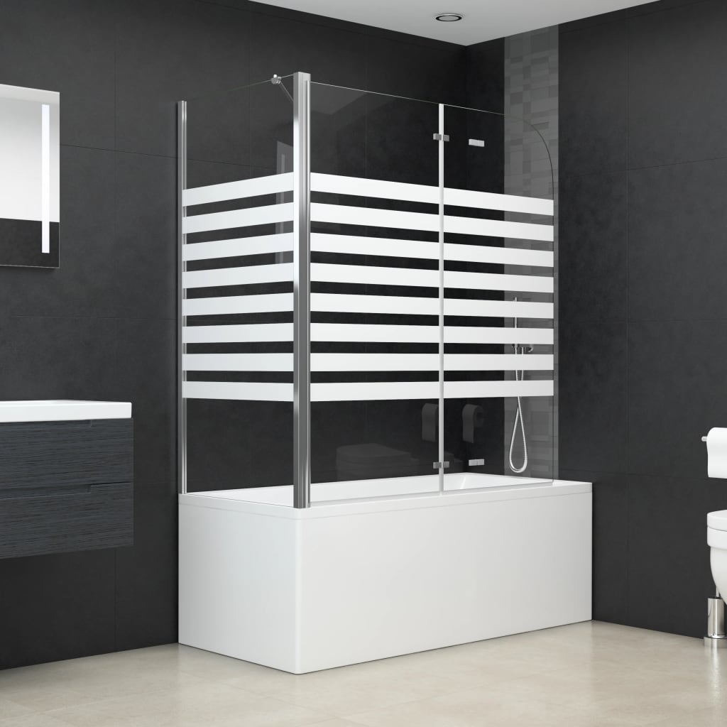 vidaXL Cabină de baie, 120x68x130 cm, benzi din sticlă securizată vidaXL Cabină de baie, 120x68x130 cm, benzi din sticlă securizată