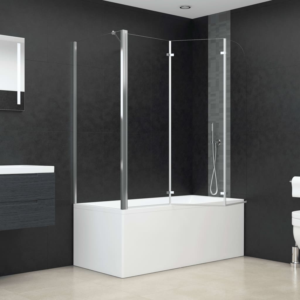 vidaXL Cabină de baie, 120x69x130 cm, sticlă securizată, transparent vidaXL Cabină de baie, 120x69x130 cm, sticlă securizată, transparent