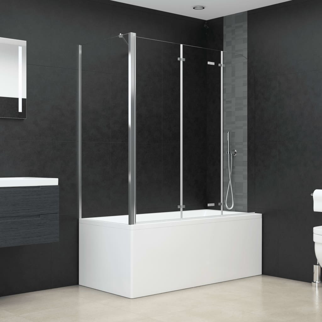 vidaXL Cabină de baie, 120x69x130 cm, sticlă securizată, transparent vidaXL Cabină de baie, 120x69x130 cm, sticlă securizată, transparent