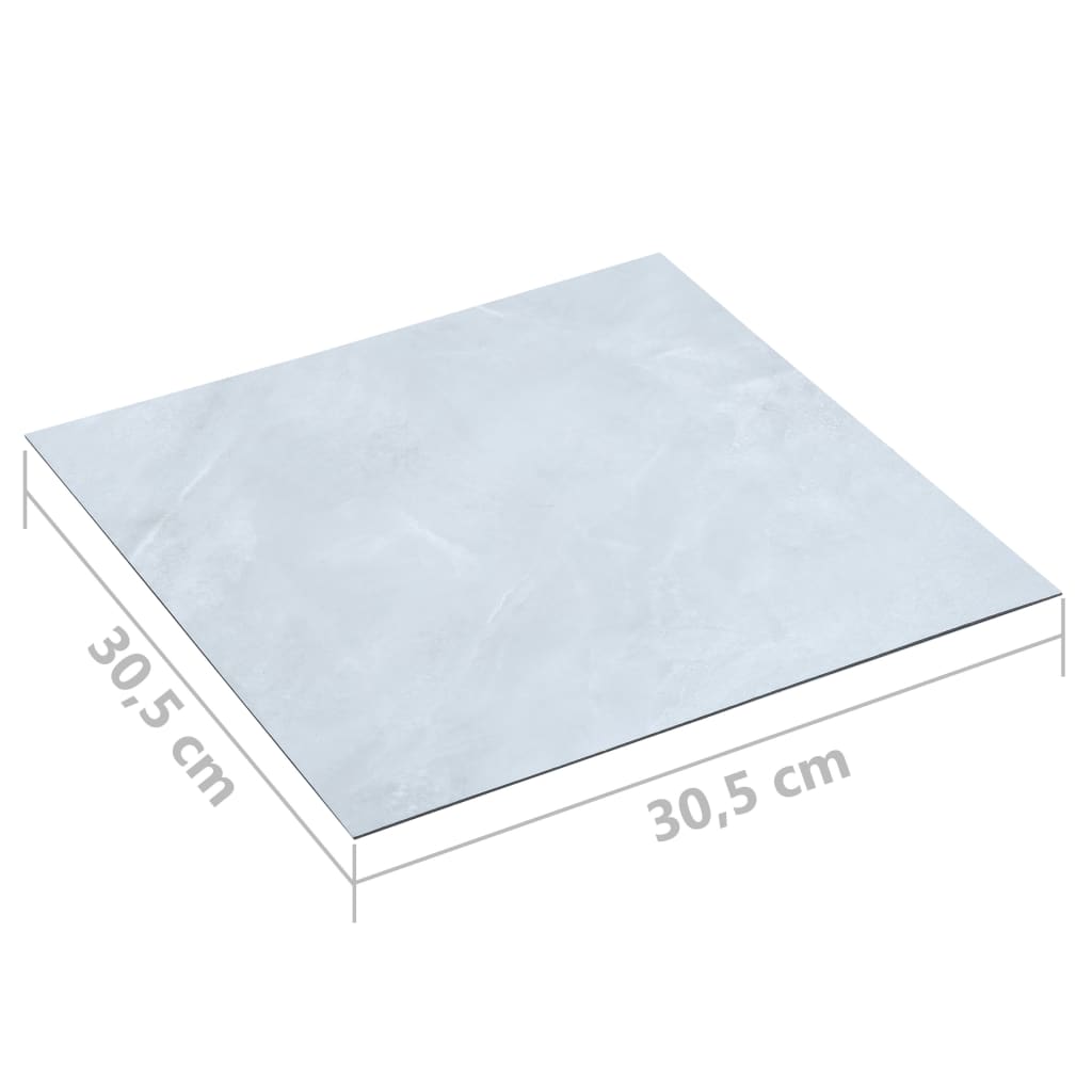 vidaXL Plăci de pardoseală autoadezive, alb marmură, 5,11 m² PVC vidaXL Plăci de pardoseală autoadezive, alb marmură, 5,11 m² PVC