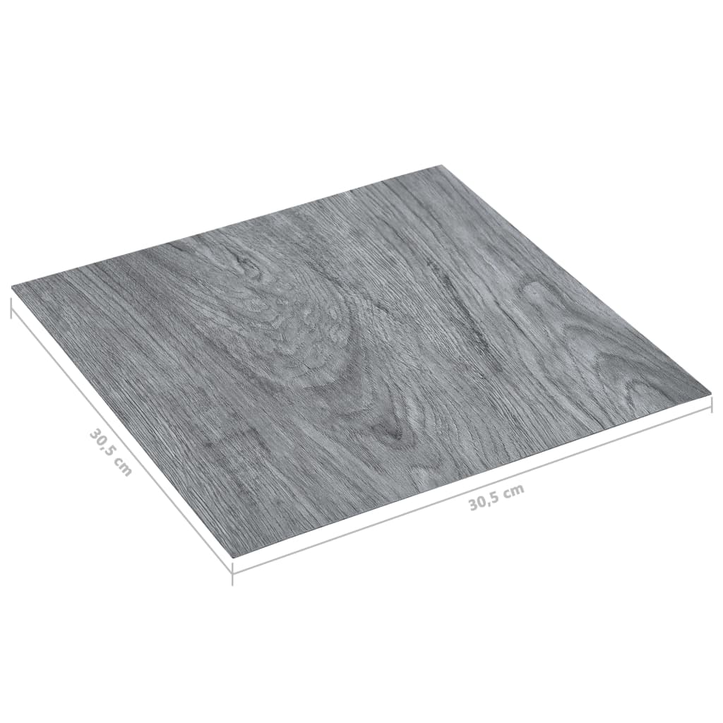 vidaXL Plăci de pardoseală autoadezive, gri deschis, 5,11 m² PVC vidaXL Plăci de pardoseală autoadezive, gri deschis, 5,11 m² PVC