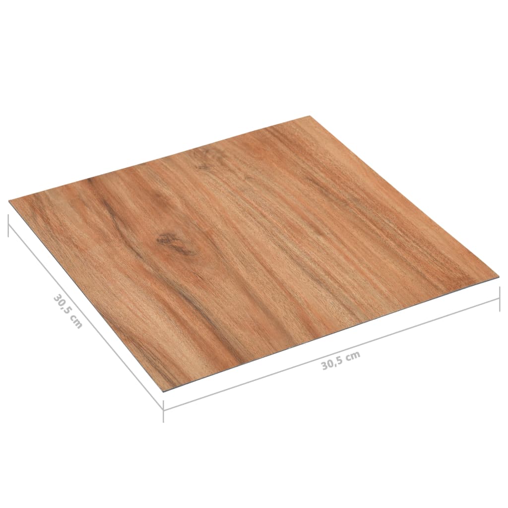 vidaXL Plăci de pardoseală autoadezive, natural, 5,11 m², PVC