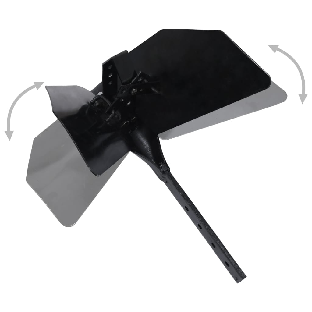 vidaXL Accesoriu plug motocultor, negru, metal vidaXL Accesoriu plug motocultor, negru, metal