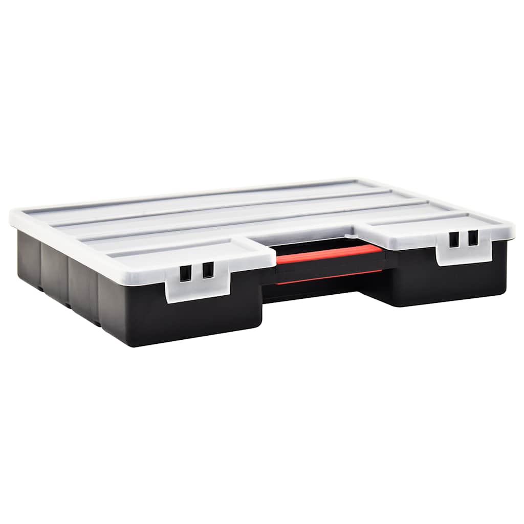 vidaXL Cutii sortare 2 buc. separatoare reglabile 460x325x80mm plastic