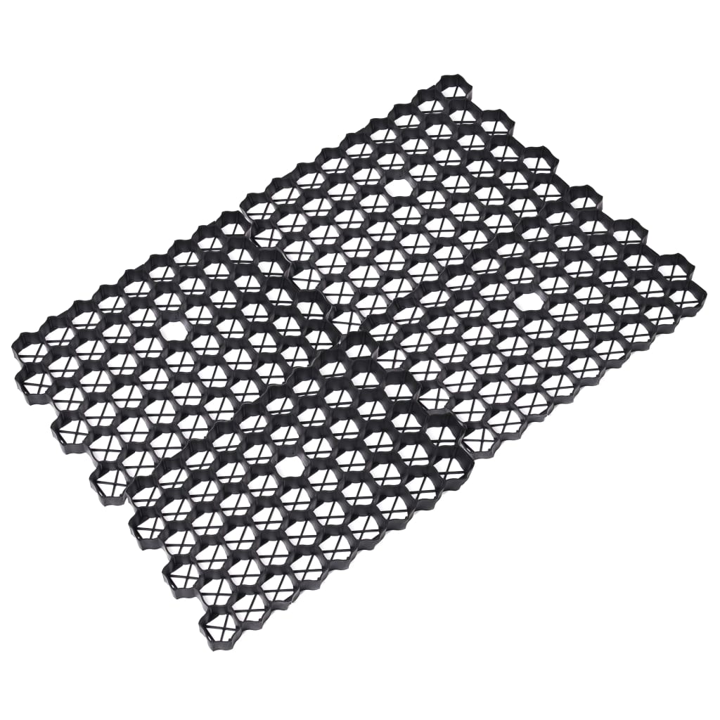 vidaXL Grilaje de gazon, 16 buc., negru, 60x40x3 cm, plastic vidaXL Grilaje de gazon, 16 buc., negru, 60x40x3 cm, plastic