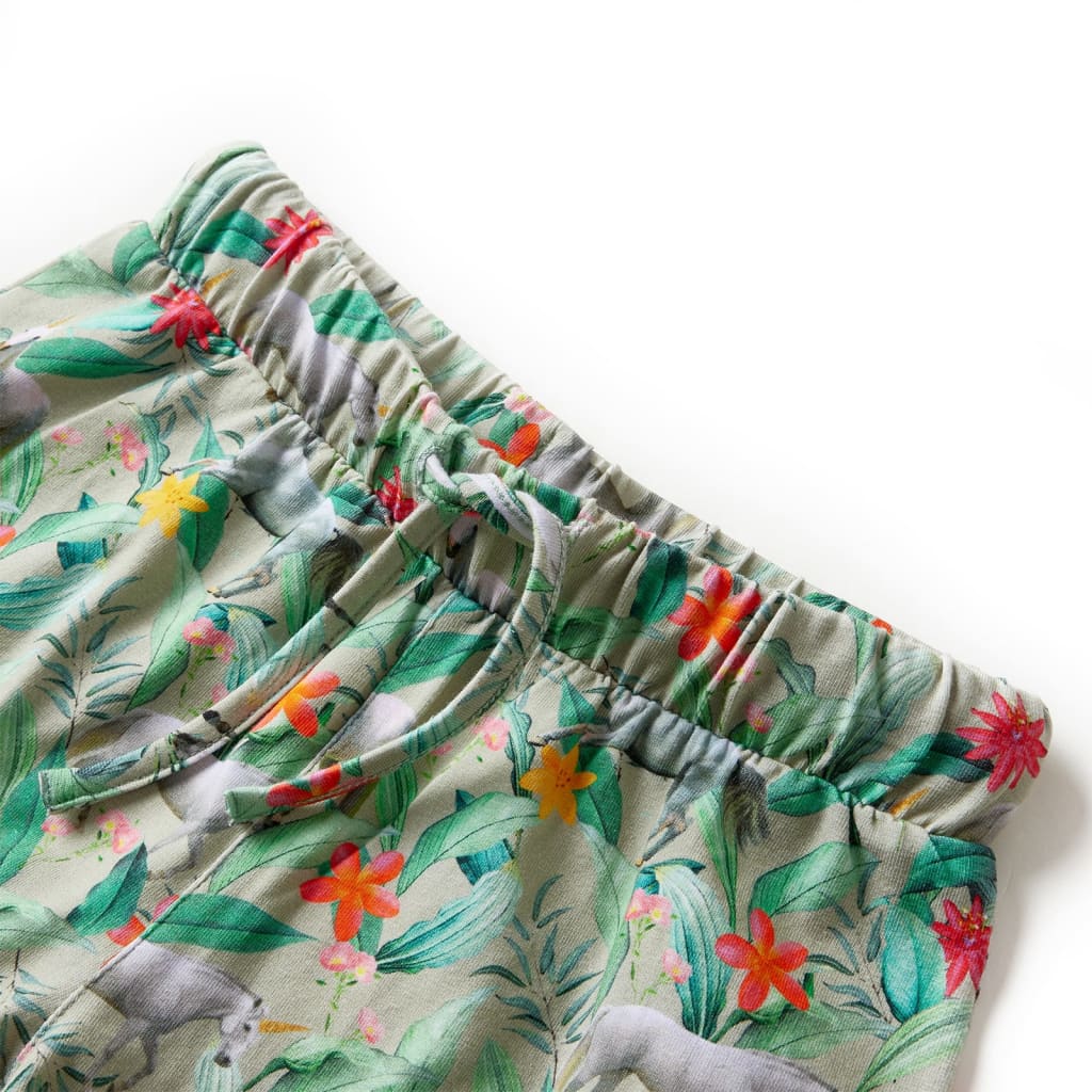 Pantaloni scurți de copii cu șnur, kaki, 116 Pantaloni scurți de copii cu șnur, kaki, 116