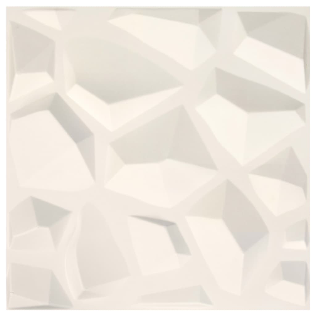 vidaXL Panouri de perete 3D, 12 buc., 0,5 x 0,5 m, 3 m²