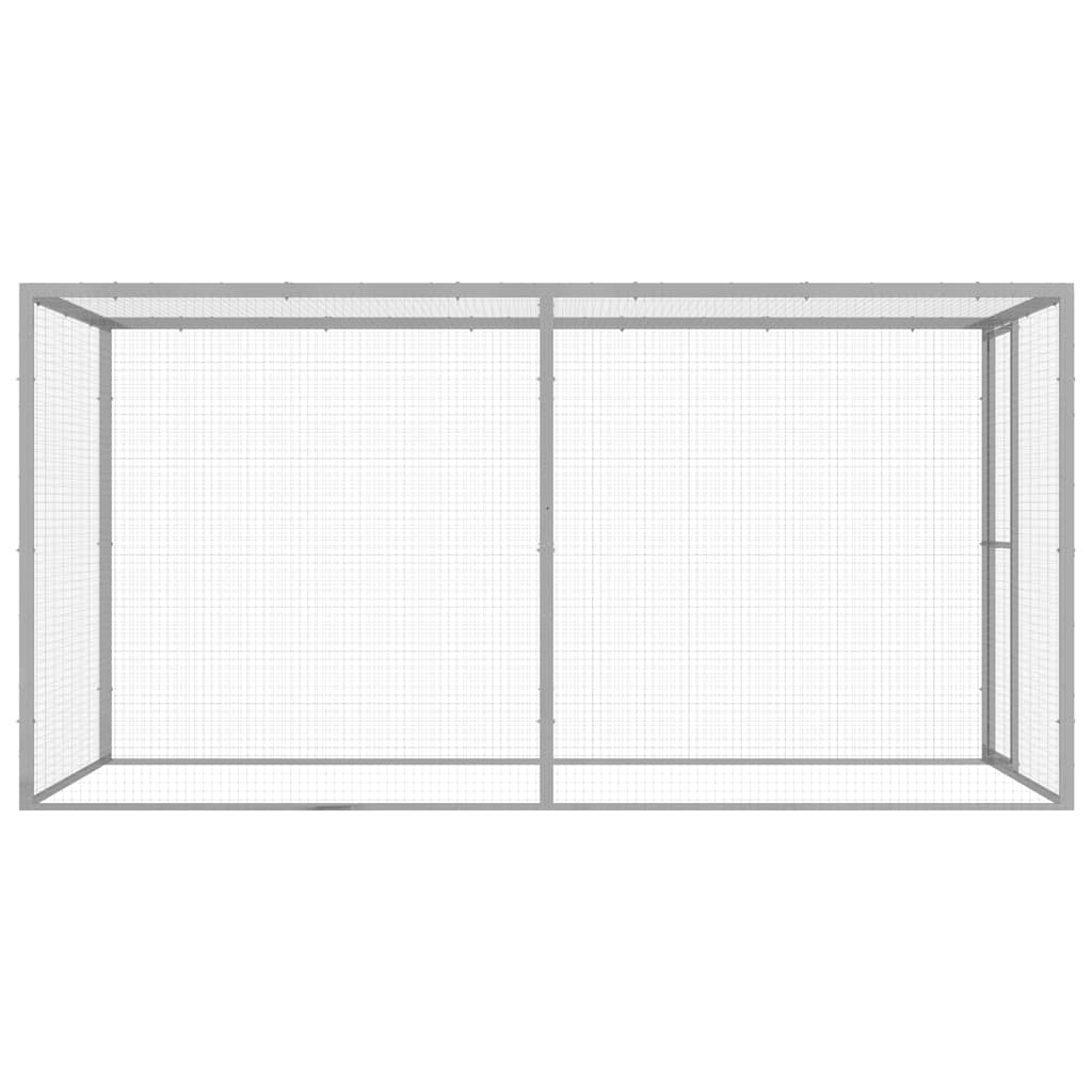 vidaXL Cușcă pentru pisici, 3x1,5x1,5 m, oțel galvanizat vidaXL Cușcă pentru pisici, 3x1,5x1,5 m, oțel galvanizat