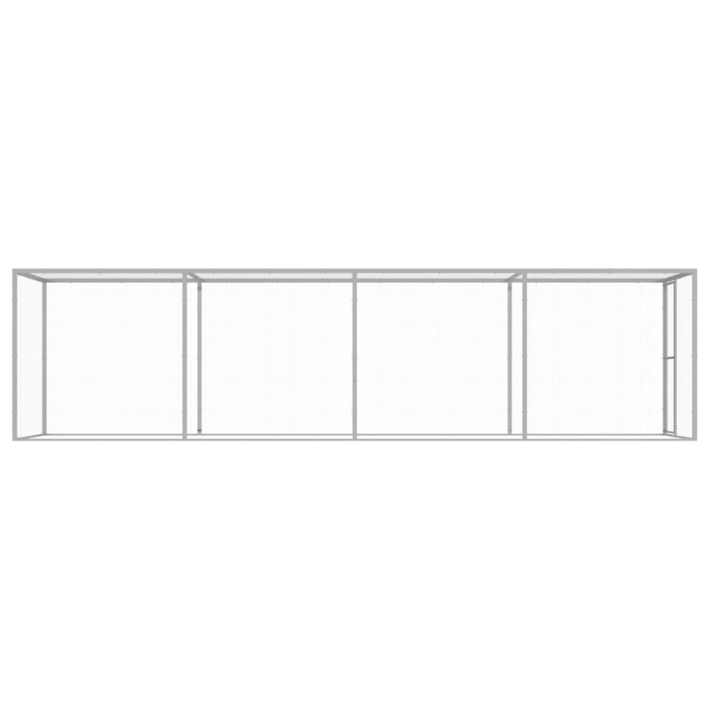 vidaXL Cușcă pentru pisici, 6x1,5x1,5 m, oțel galvanizat vidaXL Cușcă pentru pisici, 6x1,5x1,5 m, oțel galvanizat