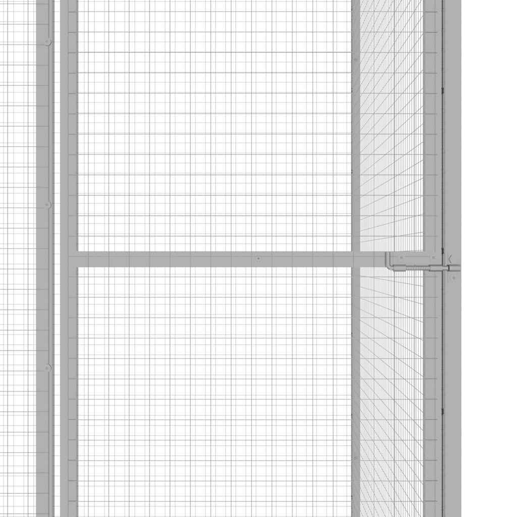 vidaXL Cușcă pentru pisici, 6x1,5x1,5 m, oțel galvanizat vidaXL Cușcă pentru pisici, 6x1,5x1,5 m, oțel galvanizat