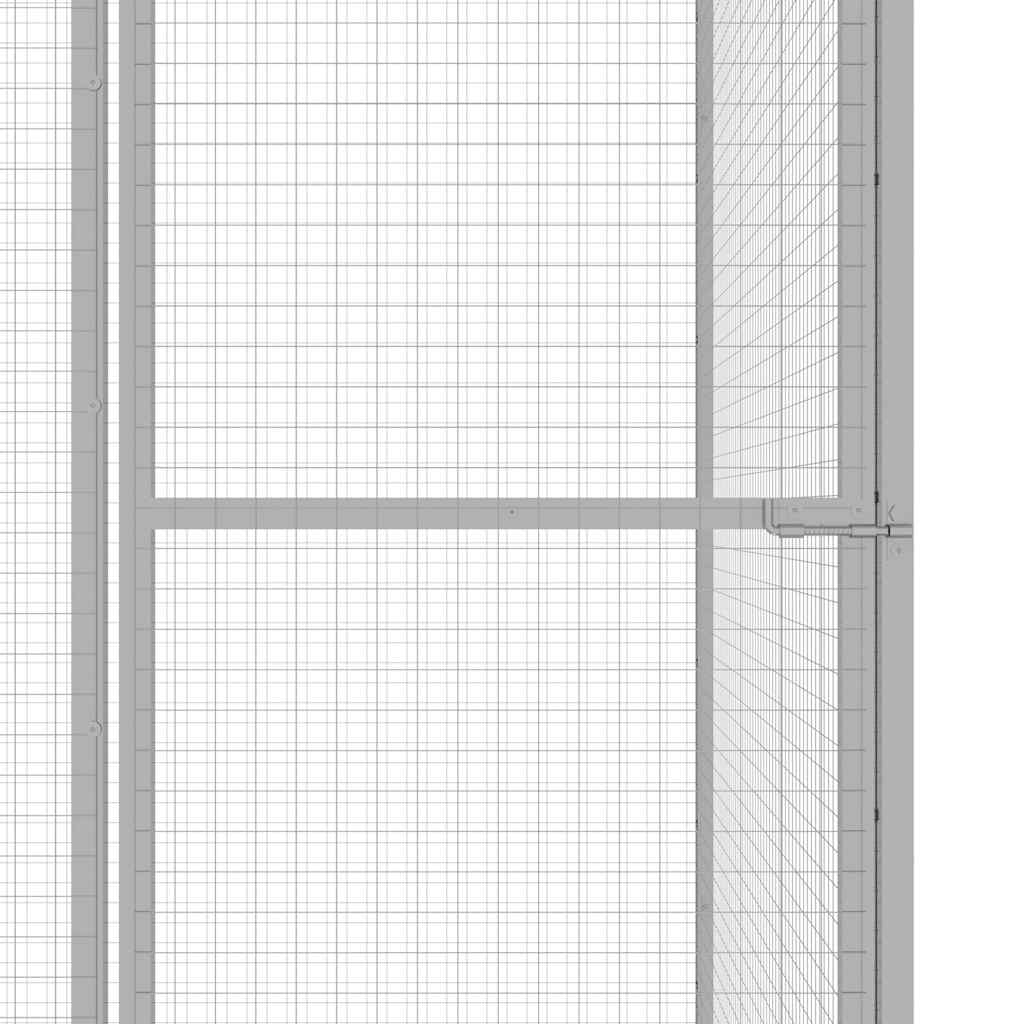 vidaXL Cușcă pentru pisici, 3x3x2,5 m, oțel galvanizat vidaXL Cușcă pentru pisici, 3x3x2,5 m, oțel galvanizat