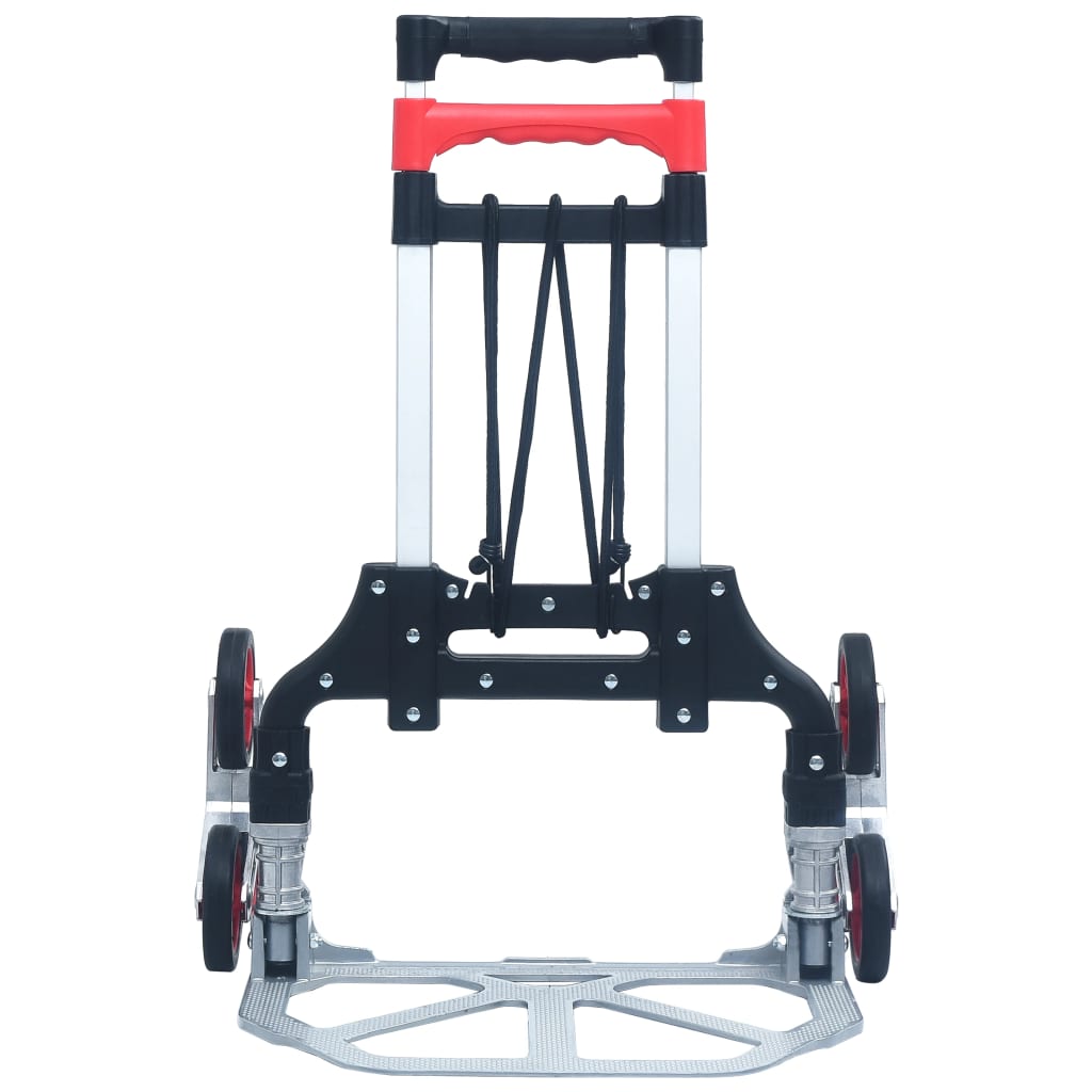 vidaXL Cărucior pliabil pentru scări, 70 kg, argintiu, aluminiu vidaXL Cărucior pliabil pentru scări, 70 kg, argintiu, aluminiu