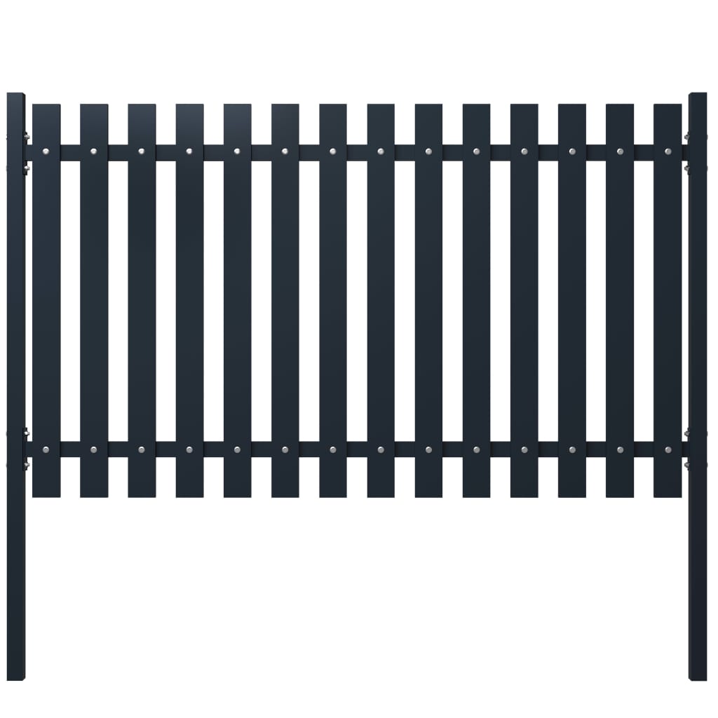 vidaXL Panou de gard antracit 178x125 cm oțel vopsit în câmp electrostatic vidaXL Panou de gard antracit 178x125 cm oțel vopsit în câmp electrostatic