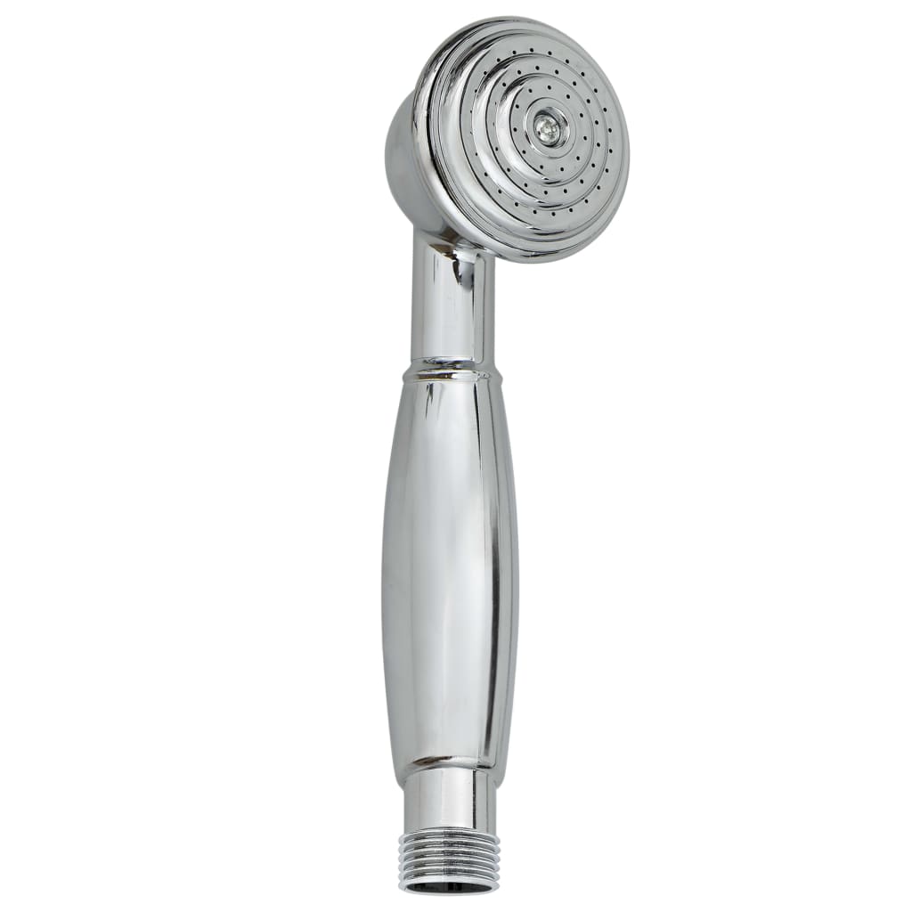 vidaXL Baterie cadă cu 2 robinete + Deviator duș de mână Chrome Retro vidaXL Baterie cadă cu 2 robinete + Deviator duș de mână Chrome Retro