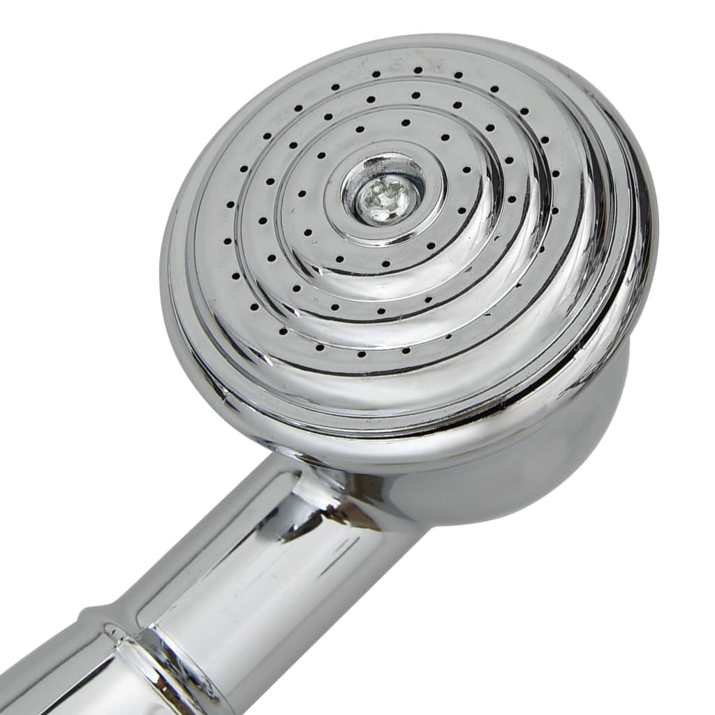 vidaXL Baterie cadă cu 2 robinete + Deviator duș de mână Chrome Retro vidaXL Baterie cadă cu 2 robinete + Deviator duș de mână Chrome Retro