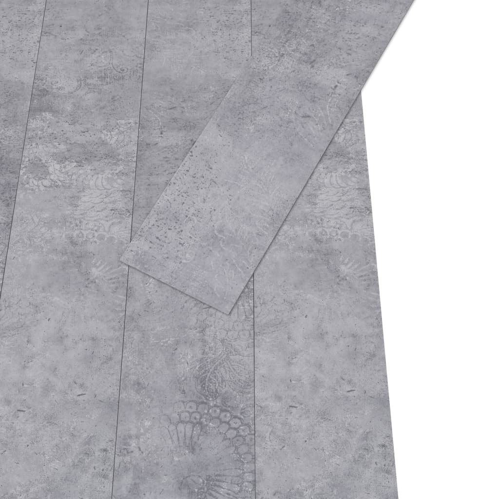 vidaXL Plăci de pardoseală autoadezive, gri ciment, 5,02 m², PVC, 2 mm vidaXL Plăci de pardoseală autoadezive, gri ciment, 5,02 m², PVC, 2 mm