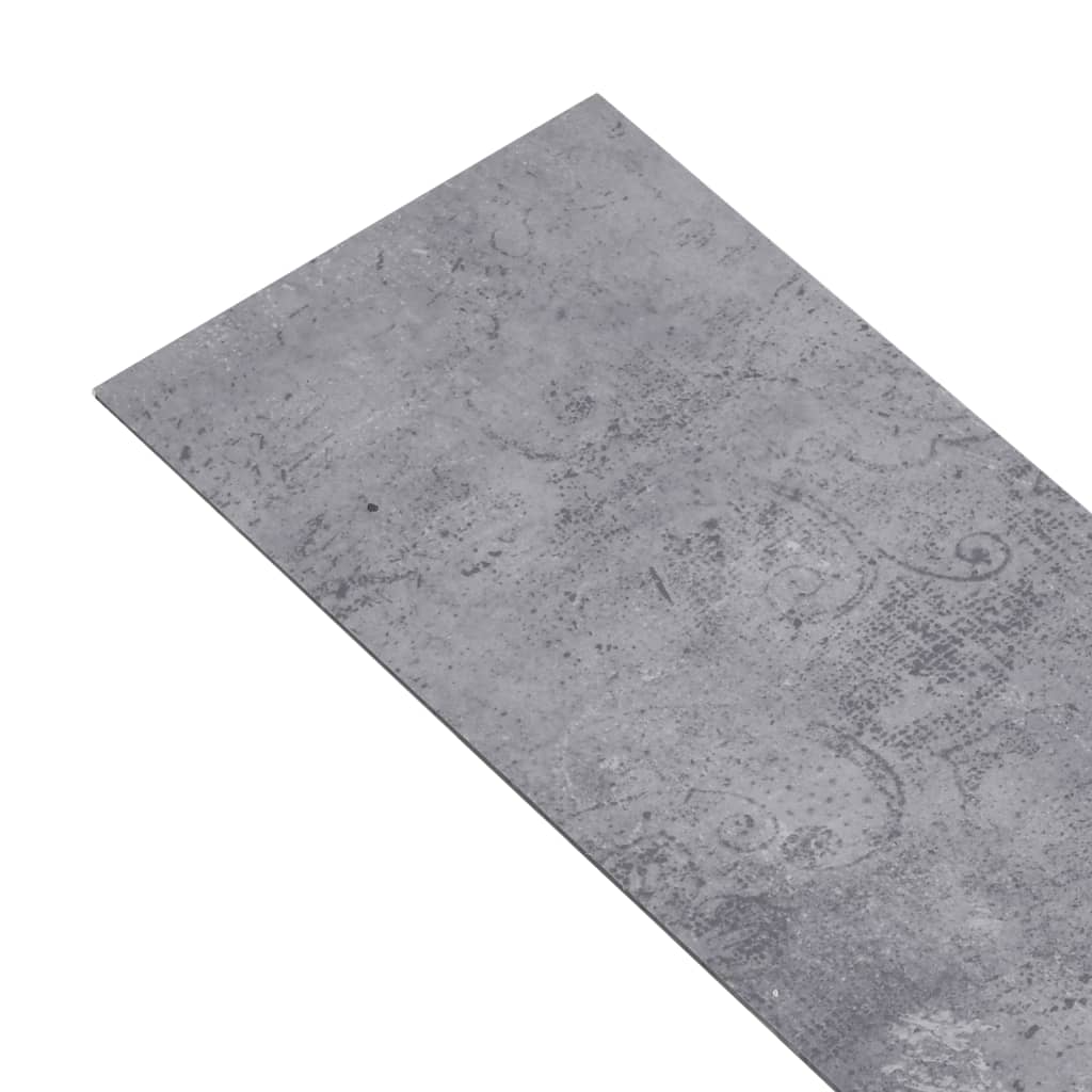 vidaXL Plăci de pardoseală autoadezive, gri ciment, 5,02 m², PVC, 2 mm vidaXL Plăci de pardoseală autoadezive, gri ciment, 5,02 m², PVC, 2 mm