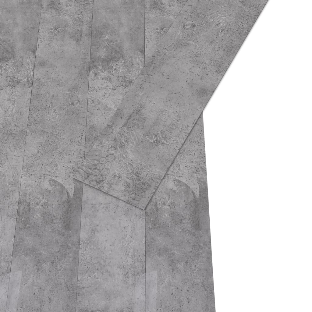 vidaXL Plăci de pardoseală autoadezive, maro ciment, 5,02 m², 2 mm,PVC vidaXL Plăci de pardoseală autoadezive, maro ciment, 5,02 m², 2 mm,PVC