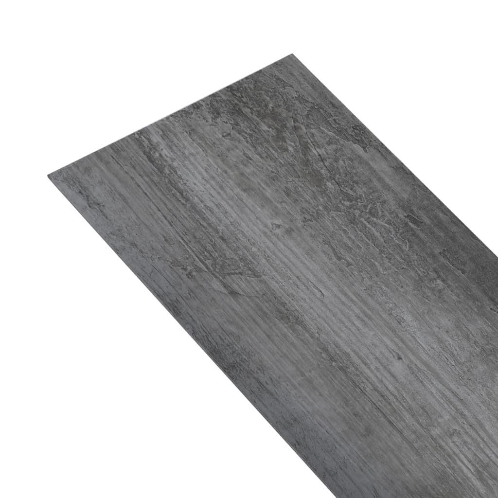 vidaXL Plăci de pardoseală autoadezive, gri lucios, 5,02 m², PVC, 2 mm vidaXL Plăci de pardoseală autoadezive, gri lucios, 5,02 m², PVC, 2 mm