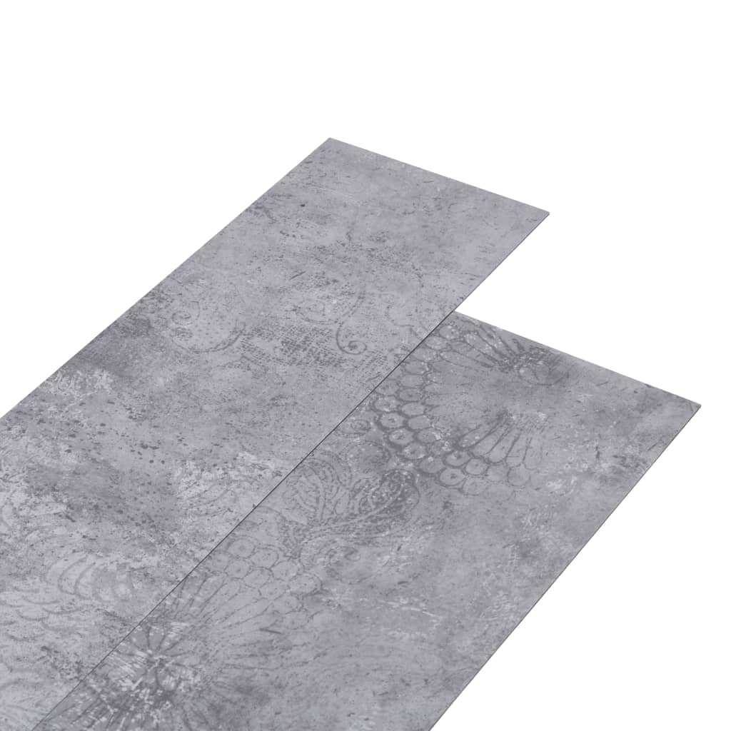 vidaXL Plăci de pardoseală, gri ciment, 5,26 m², 2 mm, PVC vidaXL Plăci de pardoseală, gri ciment, 5,26 m², 2 mm, PVC