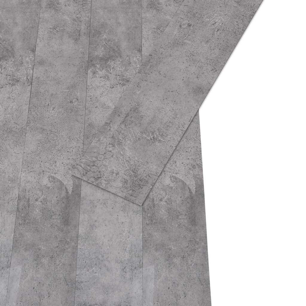 vidaXL Plăci de pardoseală, maro ciment, 5,26 m², 2 mm, PVC vidaXL Plăci de pardoseală, maro ciment, 5,26 m², 2 mm, PVC