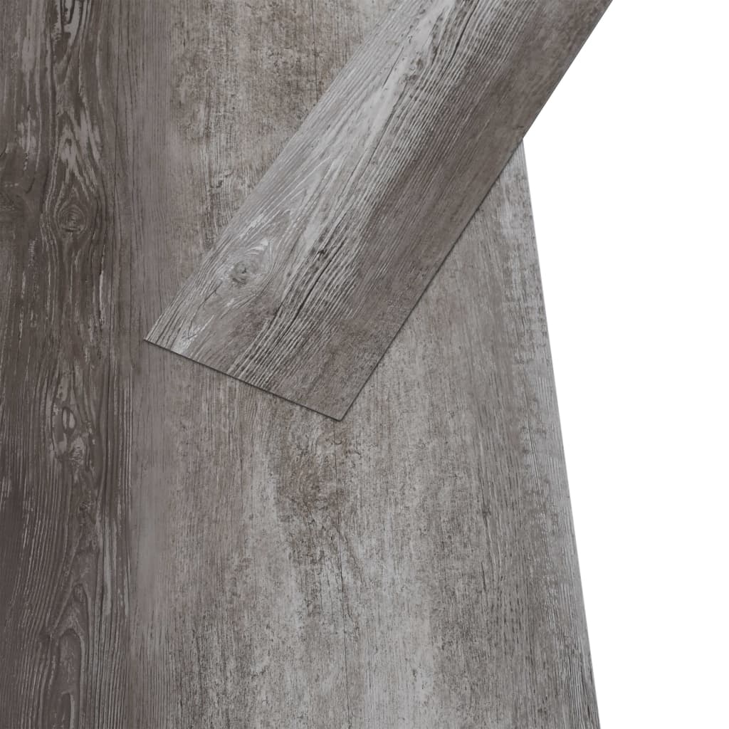 vidaXL Plăci de pardoseală, lemn cu dungi, 5,26 m², 2 mm, PVC vidaXL Plăci de pardoseală, lemn cu dungi, 5,26 m², 2 mm, PVC