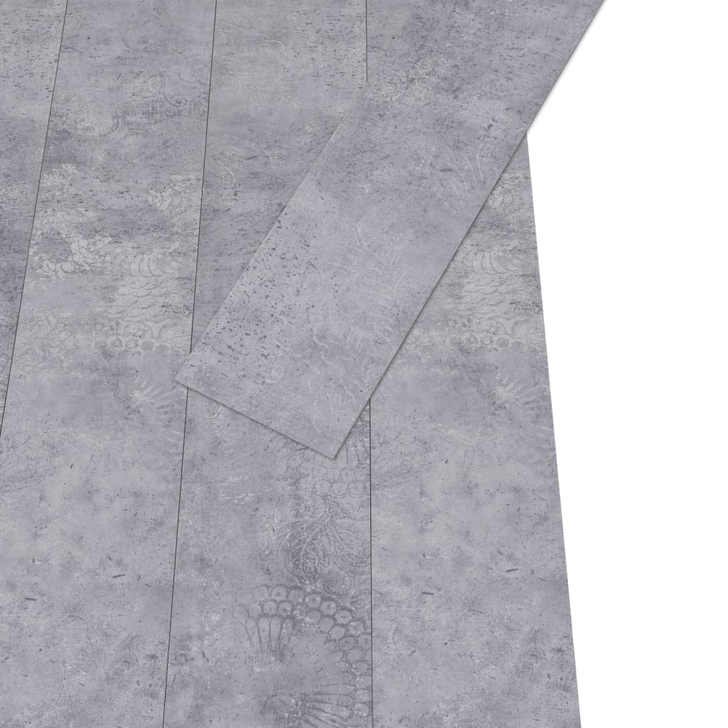vidaXL Plăci pardoseală autoadezive, gri ciment, 4,46 m², PVC, 3 mm vidaXL Plăci pardoseală autoadezive, gri ciment, 4,46 m², PVC, 3 mm