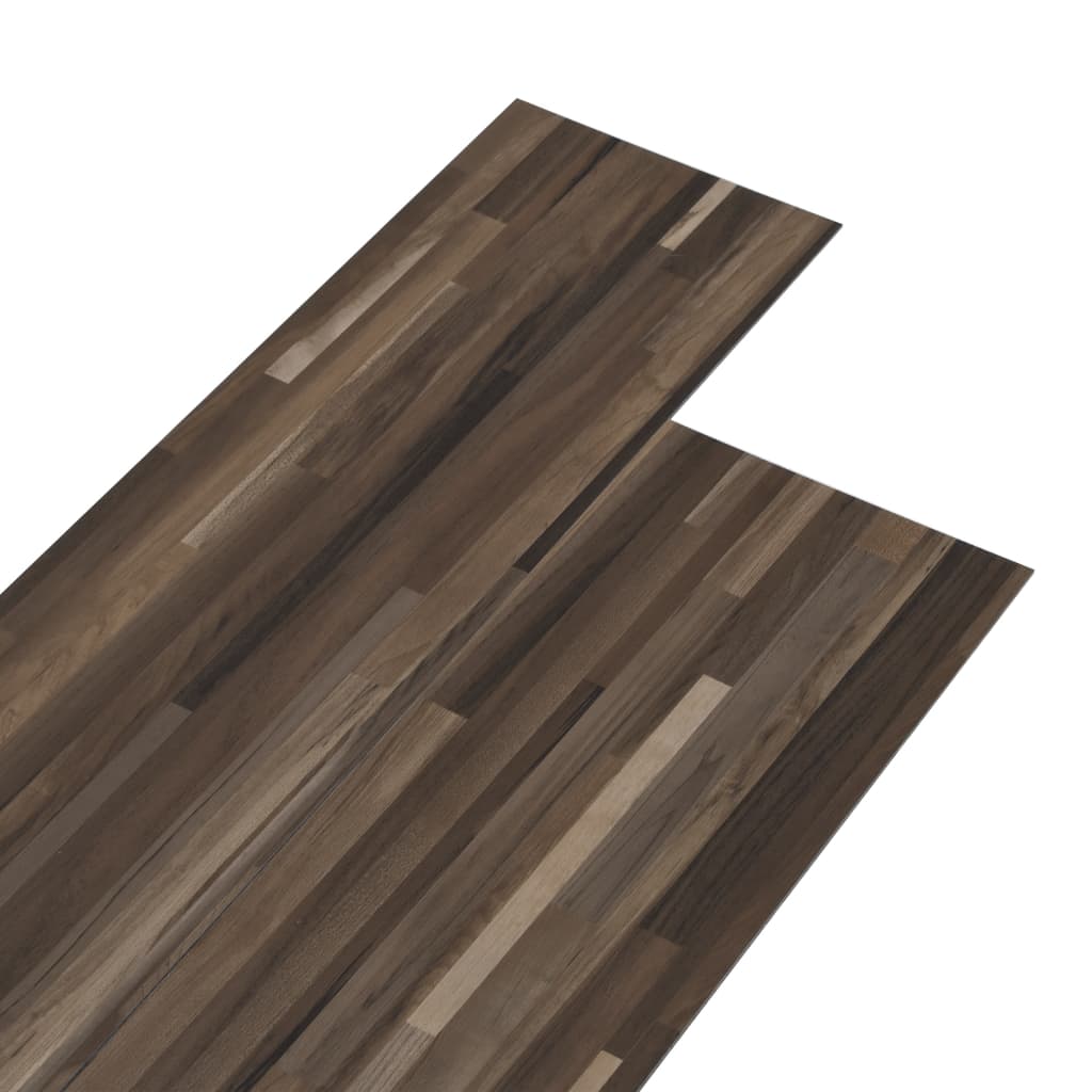 vidaXL Plăci de pardoseală autoadezive, maro dungi, 5,02 m², PVC, 2 mm vidaXL Plăci de pardoseală autoadezive, maro dungi, 5,02 m², PVC, 2 mm