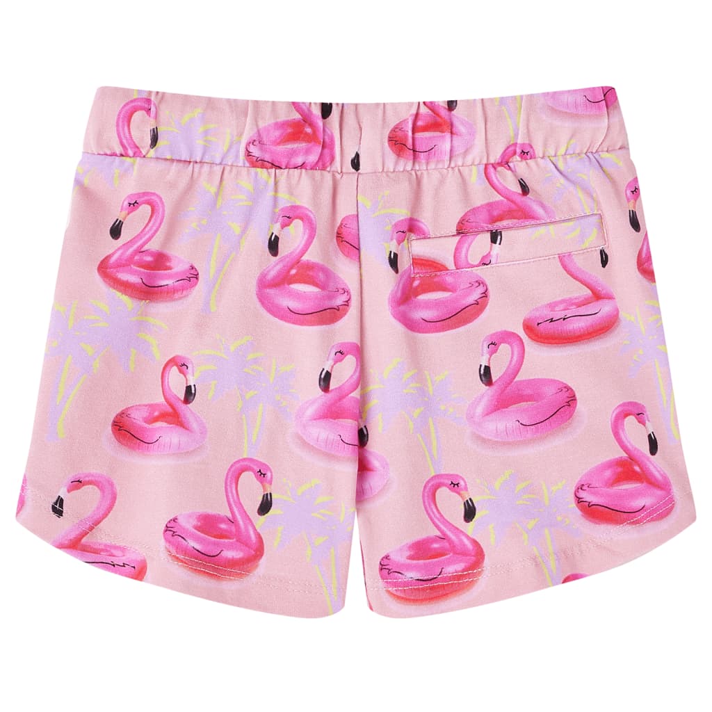 Pantaloni scurți copii cu șnur roz deschis 104 Pantaloni scurți copii cu șnur roz deschis 104