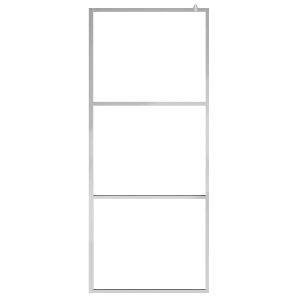 vidaXL Paravan de duș walk-in, 80 x 195 cm, sticlă ESG transparentă vidaXL Paravan de duș walk-in, 80 x 195 cm, sticlă ESG transparentă