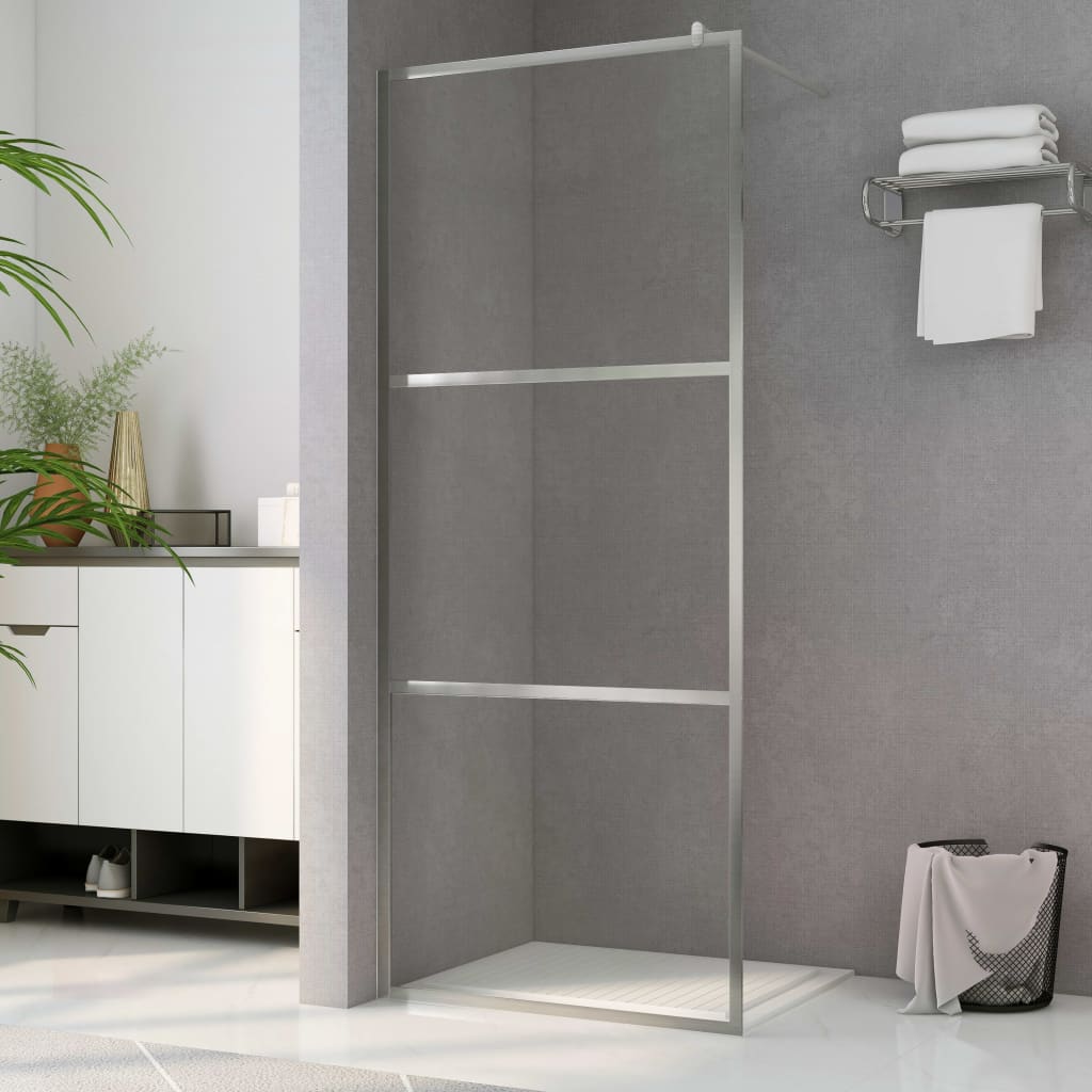 vidaXL Paravan de duș walk-in, 80 x 195 cm, sticlă ESG transparentă vidaXL Paravan de duș walk-in, 80 x 195 cm, sticlă ESG transparentă