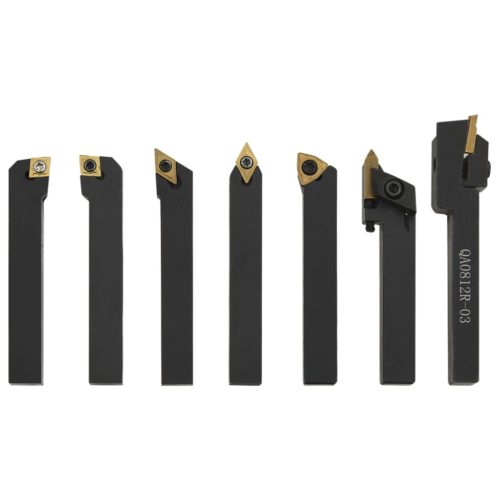 vidaXL Set unelte de strunjire indexabile, 12 piese, 8x8 mm, 70 mm vidaXL Set unelte de strunjire indexabile, 12 piese, 8x8 mm, 70 mm